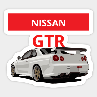 nissan gtr Sticker